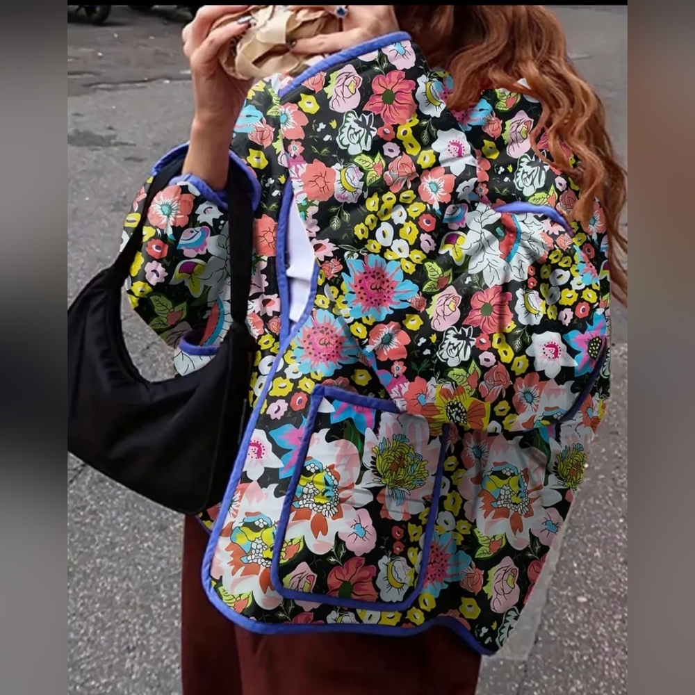 Floral Quilt-Inspired Jacket